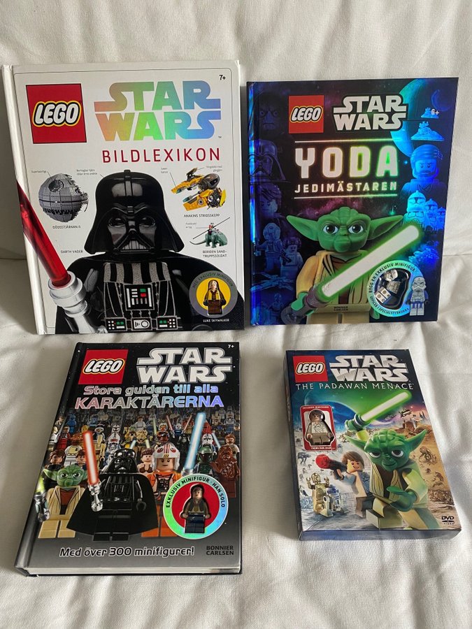 Lego Star Wars bildlexikon böcker dvd minifigurer Köp på Tradera