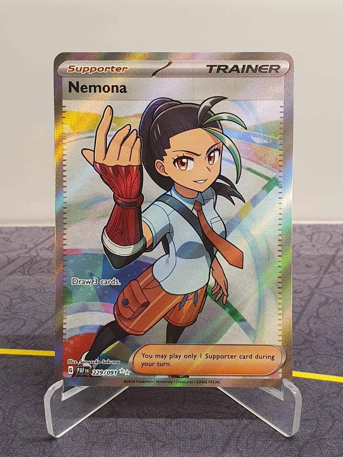 nemona full art pokemon card 082/091 Common Paldean Fates NEMONA 229/091 - Ultra Rare