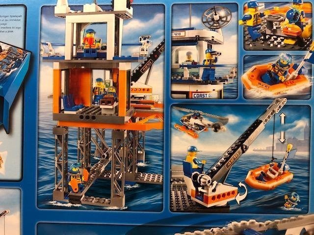 Lego Toy Lego 4210 City Coast Guard Platform Lego Coast Guard