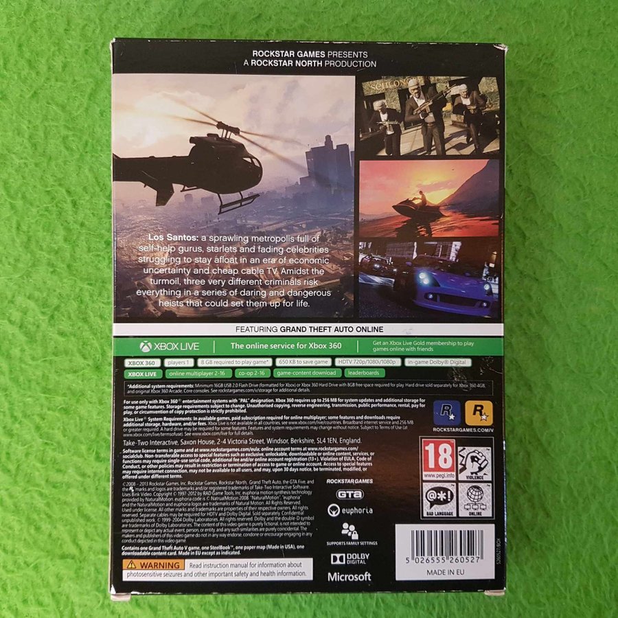 GTA V - Steelbook Edition - X360 - Jeu Occasion Pas Cher