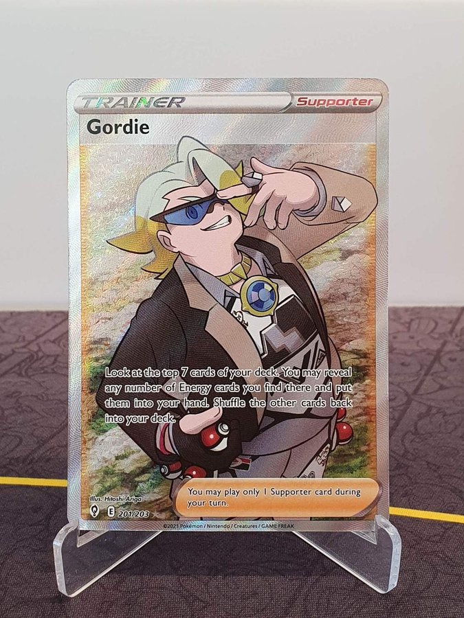 gordie rare card pokemon Amazon.com: Gordie 149/203 - Evolving Skies- Pokemon Trainer Supporter Card  Lot