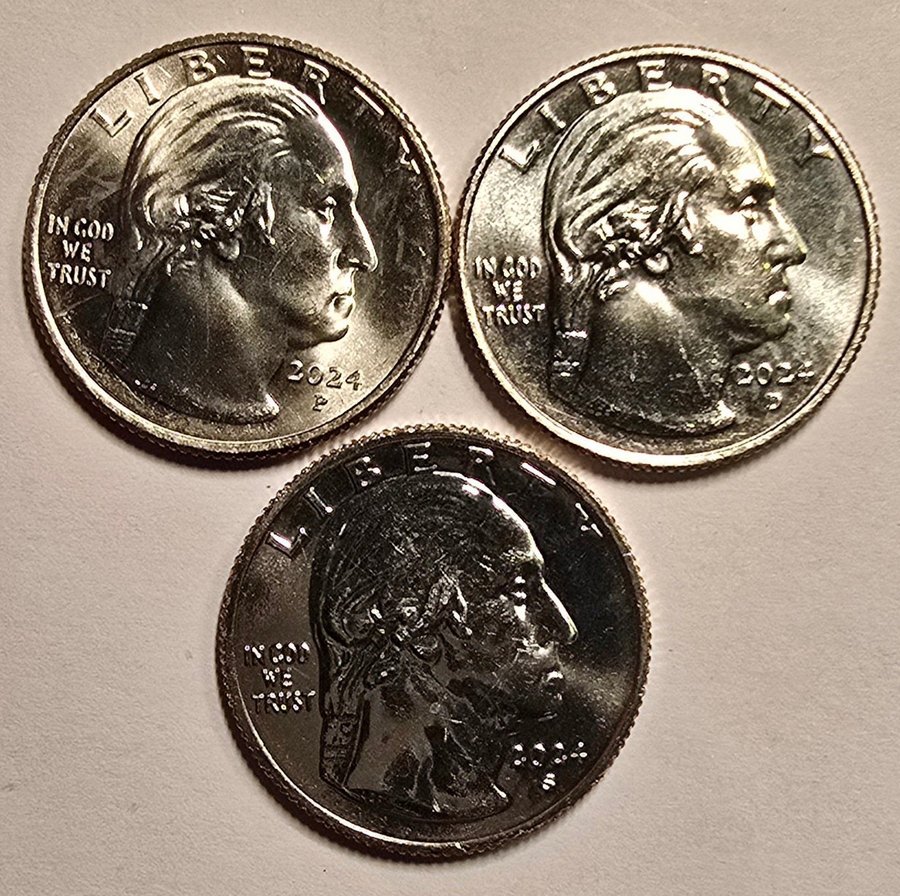 25 Cent 2024 ZitkalaŠa P, D, & S mint mark Köp på Tradera (650253556)