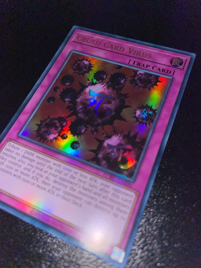 crush card virus ultimate rare YUGIOH Crush Card Virus Ultra Rare 1st Edition Near Mint LCKC-EN046 –  CURATOR'S CARDS LTD main image 0
