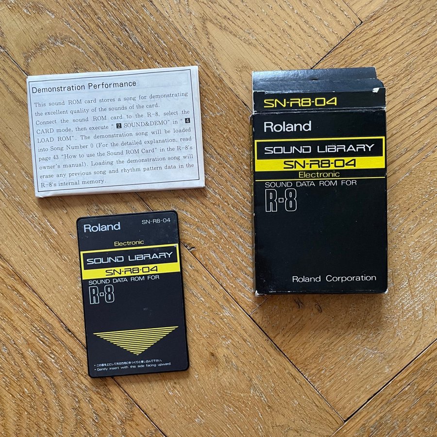 中古】Roland SN-R8-04 ELECTRONIC SOUND DATA ROM for R-8
