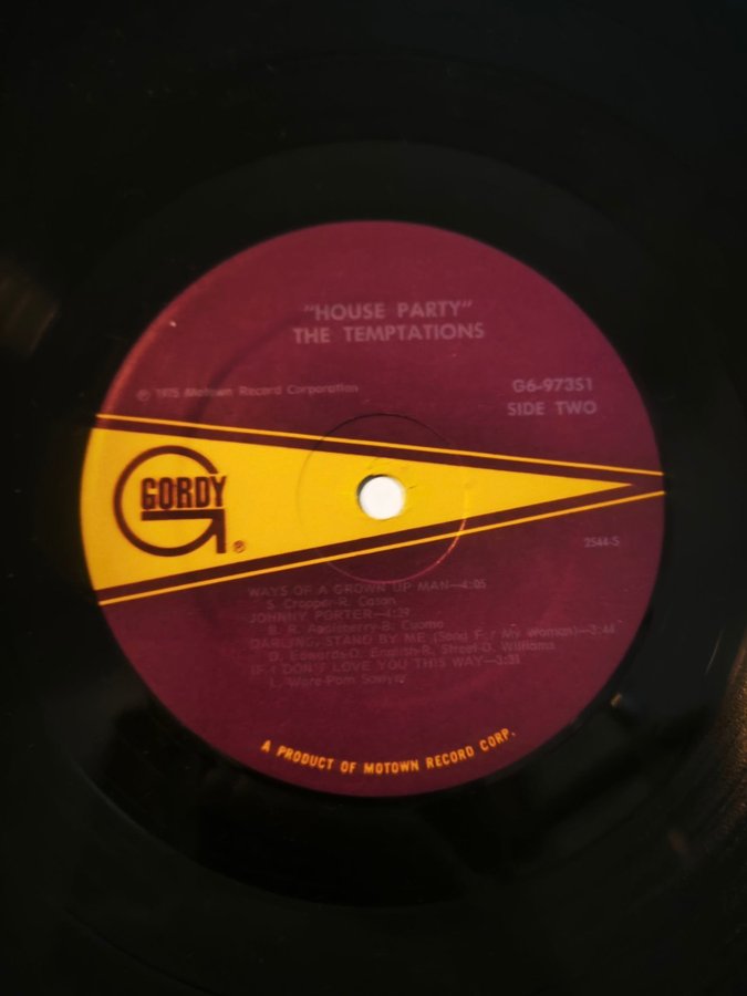 The Temptations House Party アナログレコード LP Temptations