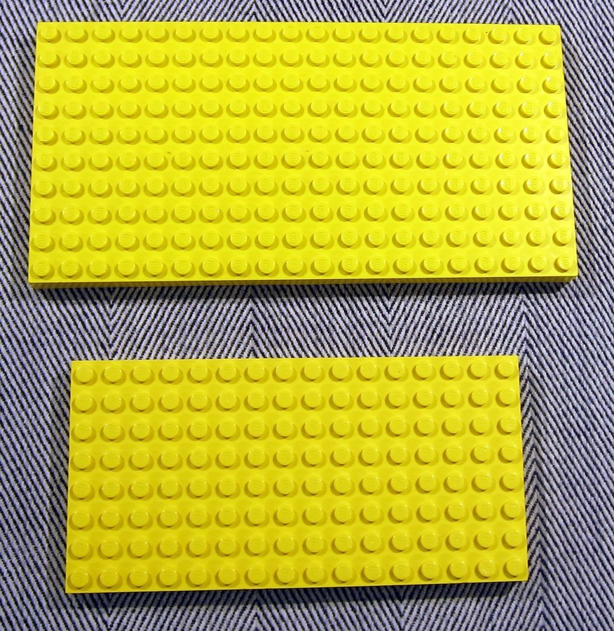 LEGO 2 st Gul Baseplate 8X16 10x20 plate platt. Kop pa Tradera 647937692