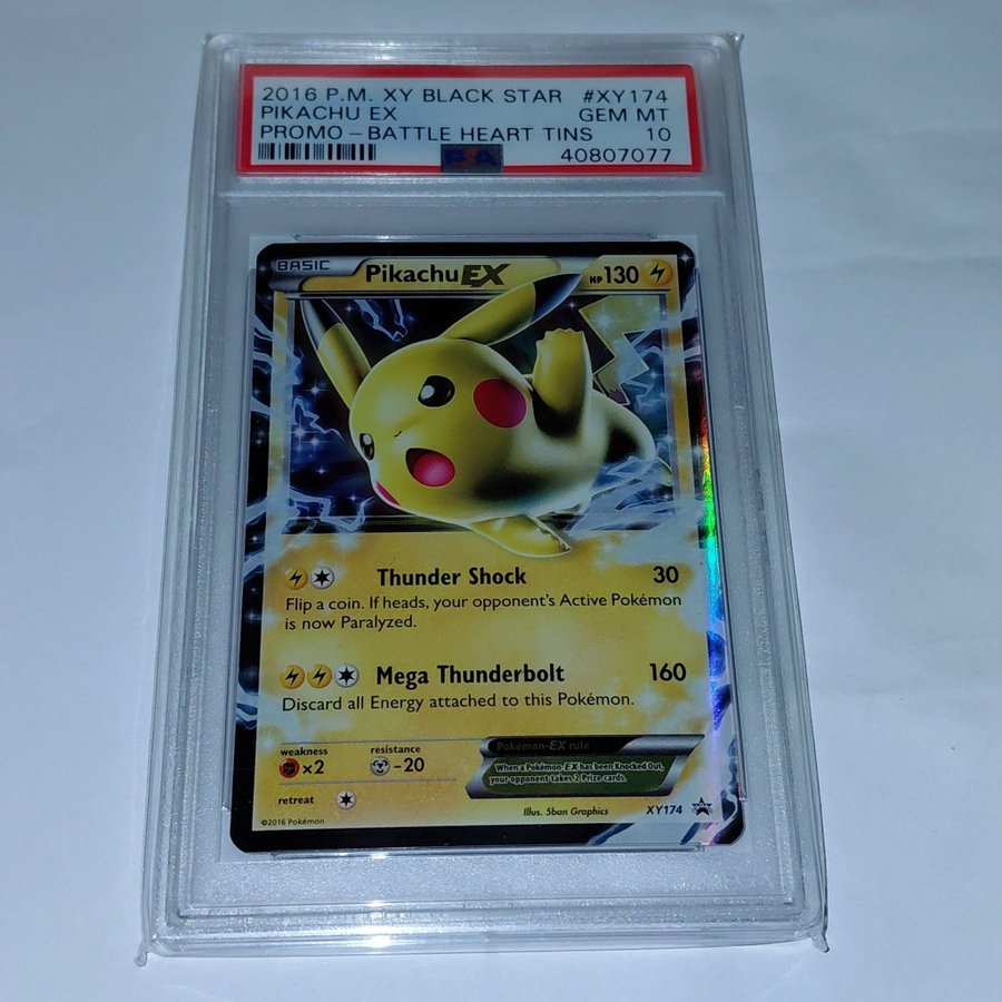 Pikachu EX XY174 2016 English Promo Pokemonkort.. | Kp p Tradera  (726114440)