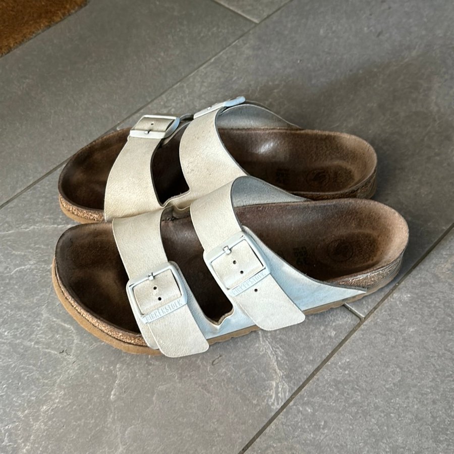 Birkenstock arizona vit new arrivals