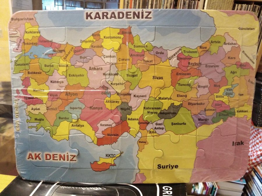 Pussel Karta Turkiet Pussel Karta O 437241915 Vinylcomics Pa Tradera
