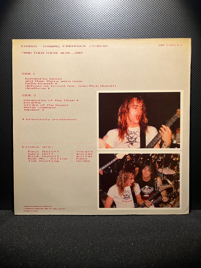Exodus - And then there were 300 VINYL | Köp på Tradera (739295848)