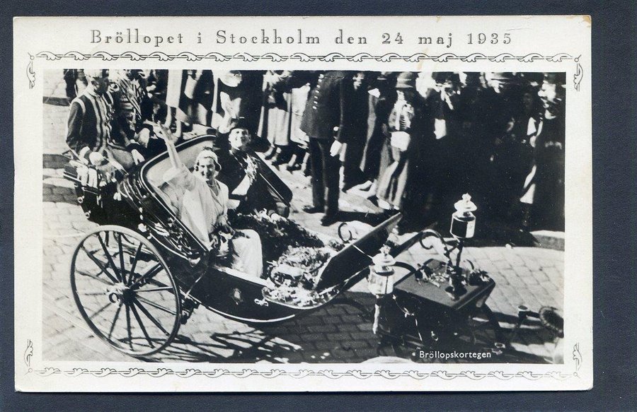 Kronprinsparets Bröllop i Stockholm 24maj 1935 .. Köp på Tradera