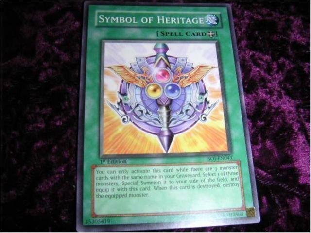 Yu-Gi-Oh Card SIMBOLO DI RETAGGIO SOJ-IT043