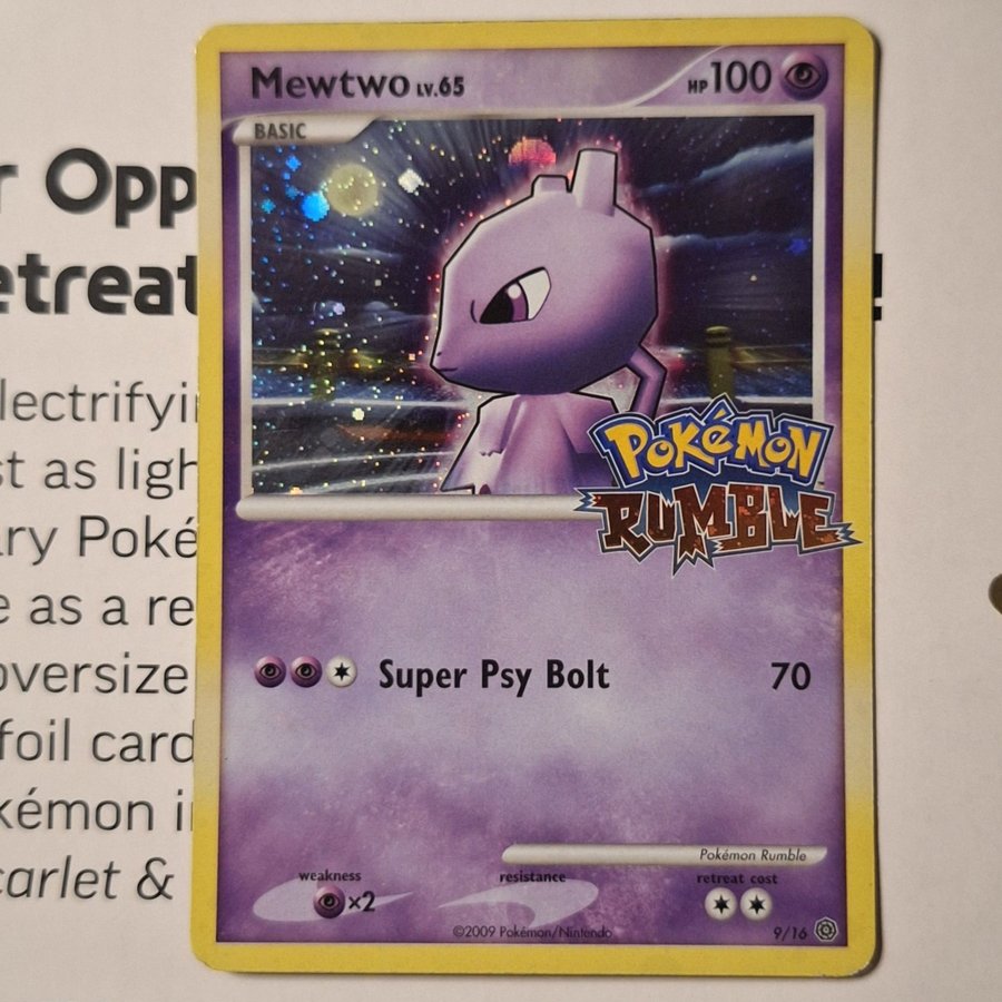 Mewtwo 9/16 Pokmon Rumble Pokemonkort | Kp p Tradera (721268018)