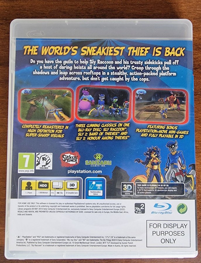 The Sly Trilogy ps3 (complet et fonctionnel) - Jeux vidéo