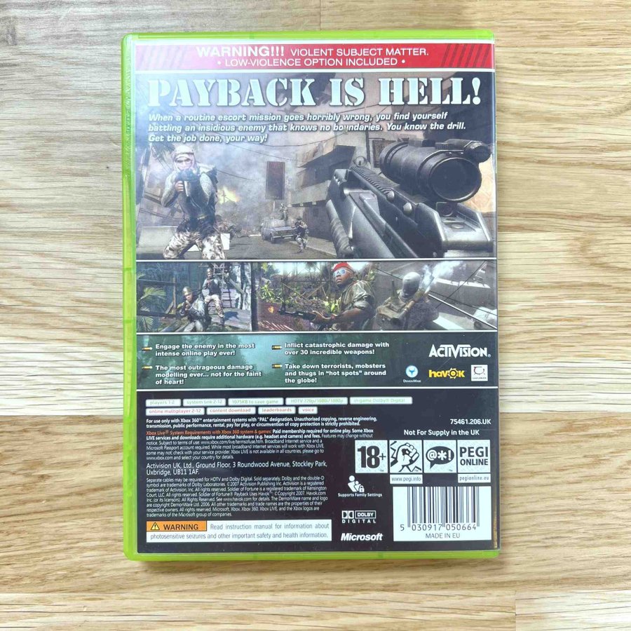 Xbox 360 - Soldier Of Fortune Payback | Köp på (710518893