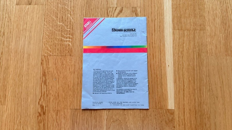 Atari 2600 Video Computer System Owner's Manual | Köp på Tradera ...