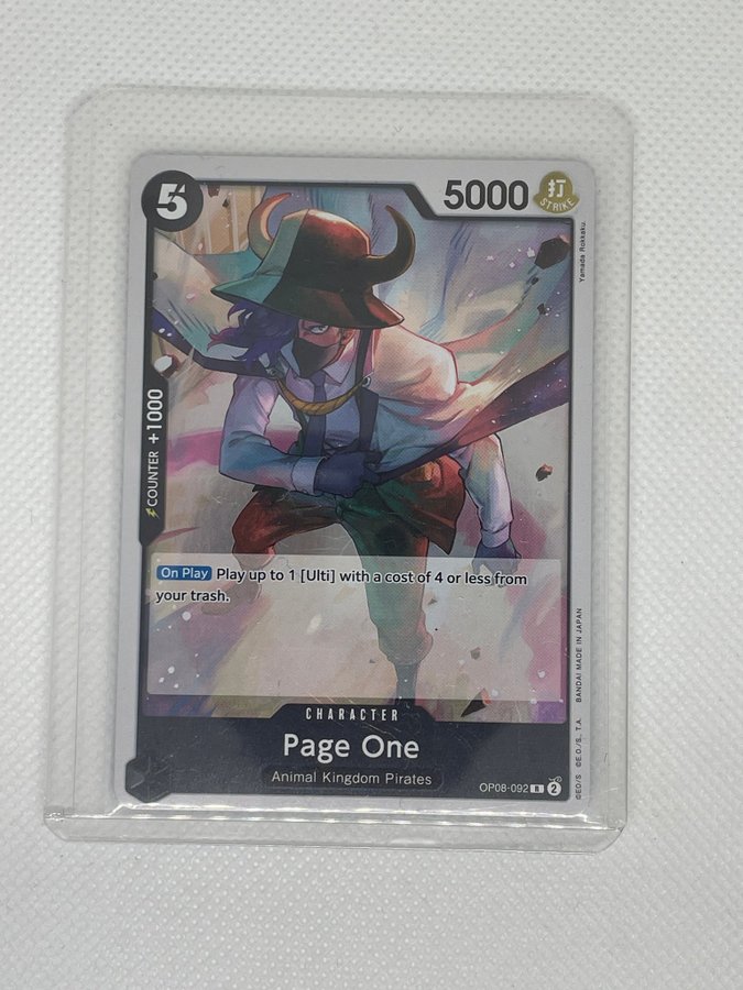One Piece Card Game - Page One OP08-092 | Kp p Tradera (725154630)