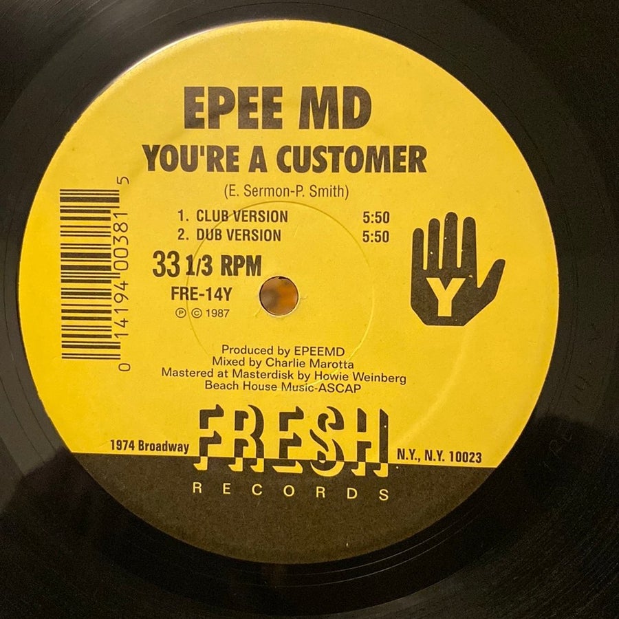 Epee MD (EPMD) - It's My Thing 12” US Fresh 1987 | Köp på Tradera