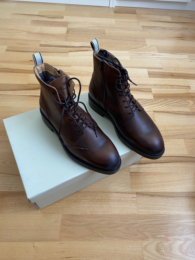 Gant Martin l der k ngor i cognac K p p Tradera 618780046