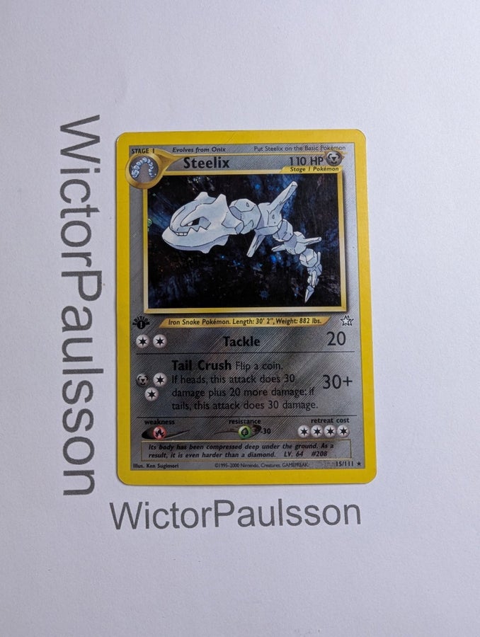 1st Edition - Steelix - 15/111 - Holo - Neo Gen.. | Köp på Tradera