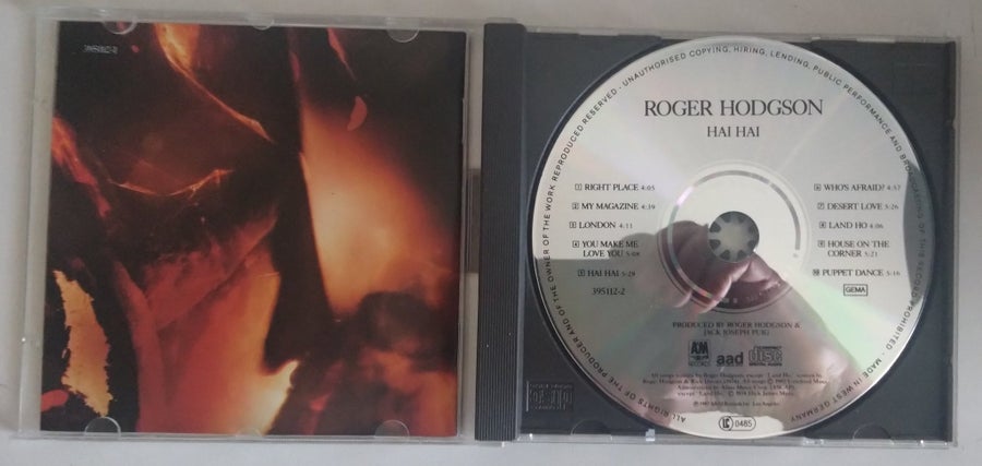 Roger Hodgson - Hai Hai (CD) (Supertramp) | Köp på Tradera (748053099)