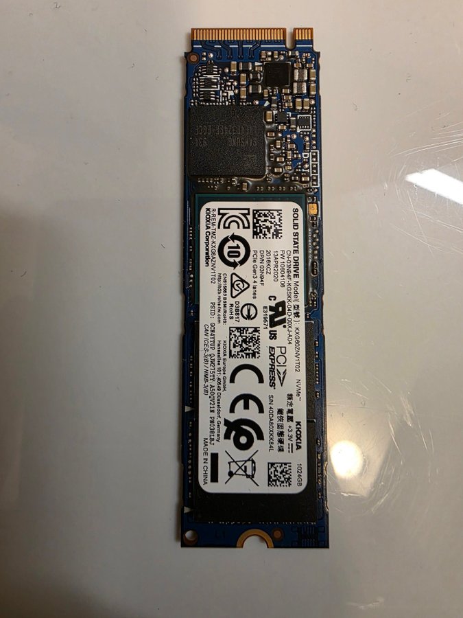 Toshiba KXG60ZNV1T02 1024GB NVMe SSD Toshiba KXG50ZNV1T02 - 1TB M Toshiba KXG60ZNV1T02 1024GB NVMe SSD Toshiba KXG50ZNV1T02 - 1TB M