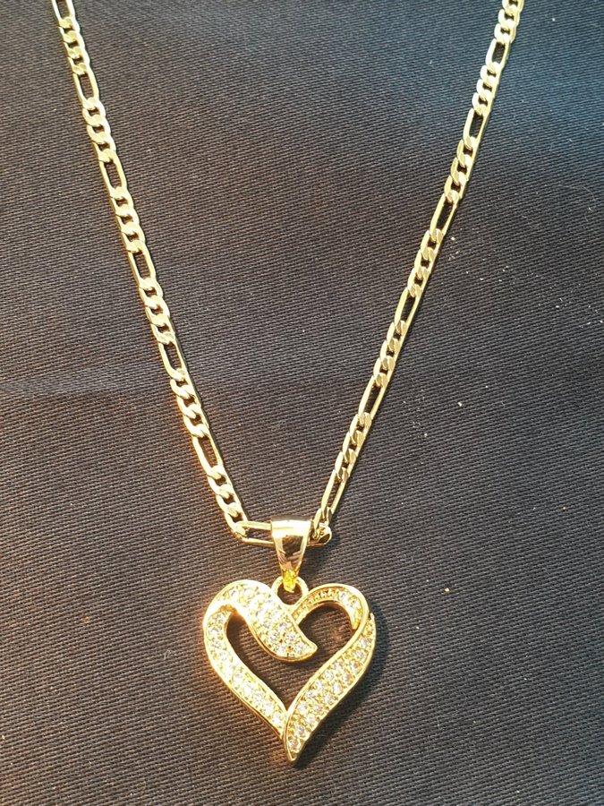 60cm 18K Goldfilled Guldfylld Chain Necklace Ha.. Köp på Tradera