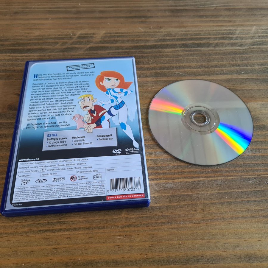 KIM POSSIBLE DRYPANDE DRAMATISKT BEG DVD | Köp på Tradera (535248173)