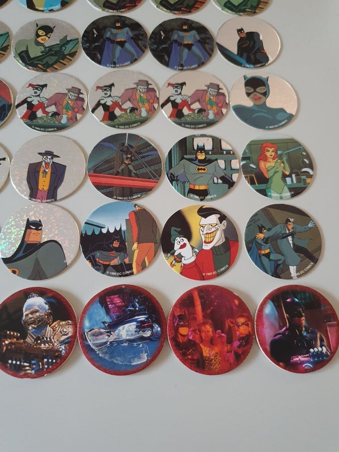 Pog BATMAN 25 DC COMICS 1995 Pogs Kini Kinis Slammers Caps Tazos Retro Pog BATMAN 25 DC COMICS 1995 Pogs Kini Kinis Slammers Caps Tazos Retro