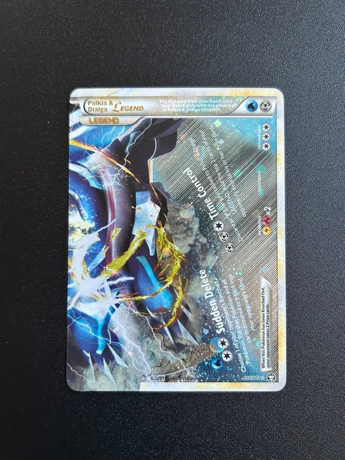 pokemon palkia and dialga legend card Pokemon Palkia & Dialga Legend Pair Holo - PSA 9 main image 1