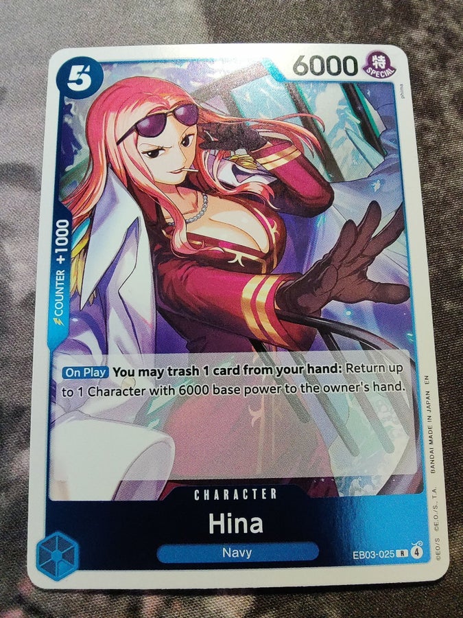 One Piece Card Game - Hina Foil EB03-025 R | Köp på Tradera