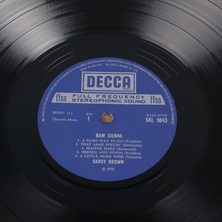 たぶんUKORG Savoy Brown Raw Sienna LP 美品 たぶんUKORG Savoy Brown Raw Sienna LP 美品