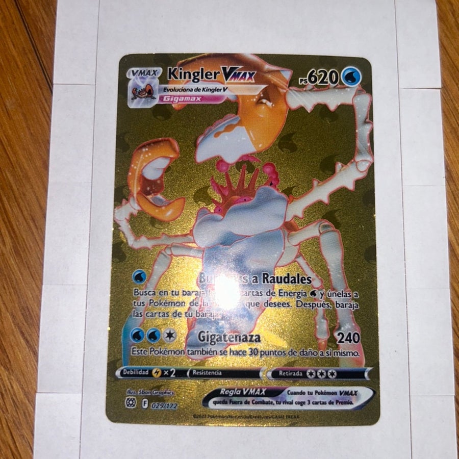 kingler vmax pokemon card - 029/172 - Full Art Ultra Rare Pokémon Hit Points330 HP Form Pokémon TCG Kingler VMAX Brilliant