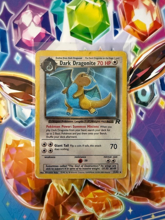 Se produkter som liknar Dark Dragonite 22/82 Rare - T.. p Tradera  (718481816)