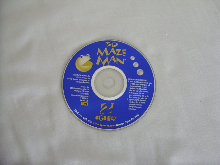 egames 3d maze man
