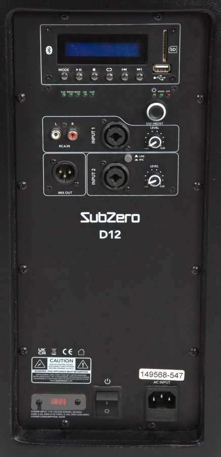 Se produkter som liknar SubZero D12 Active DSP PA Spe.. på Tradera ...