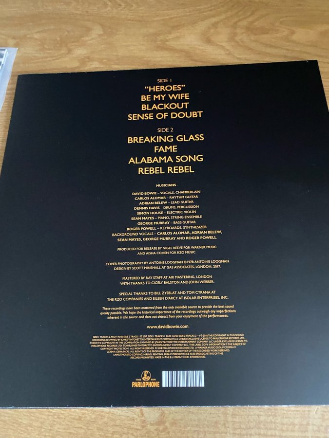 David Bowie - Live In Berlin [1978] L.P. Vinyl | Köp på Tradera