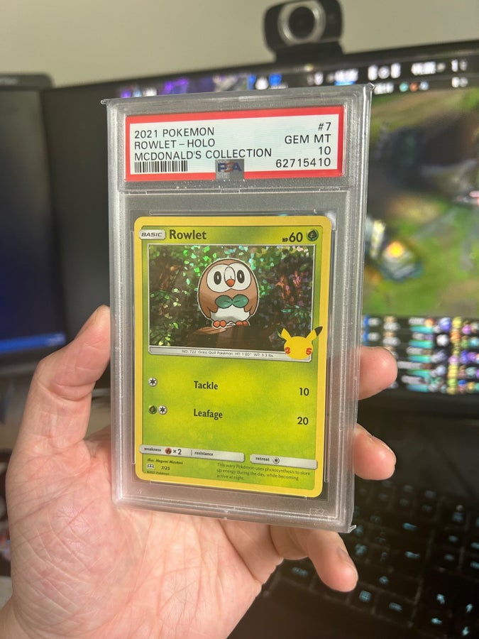 rowlet pokemon card mcdonalds cards mcdonald Pokemon McDonald's Complete Set Japan 2025 Promo Pikachu Litten Black Star Promos Type Pokmon Rowlet McDonald's 2017 1/12