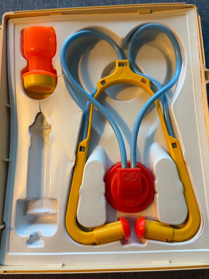 Valise de docteur Fisher-Price vintage (1977