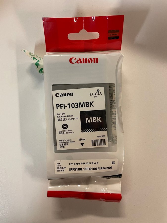 Canon Cartucho De Tinta Preta Fosca PFI-107MBK 130ml