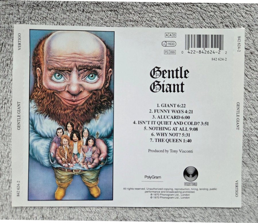 Gentle Giant - Gentle Giant CD | Köp på Tradera (731276878)