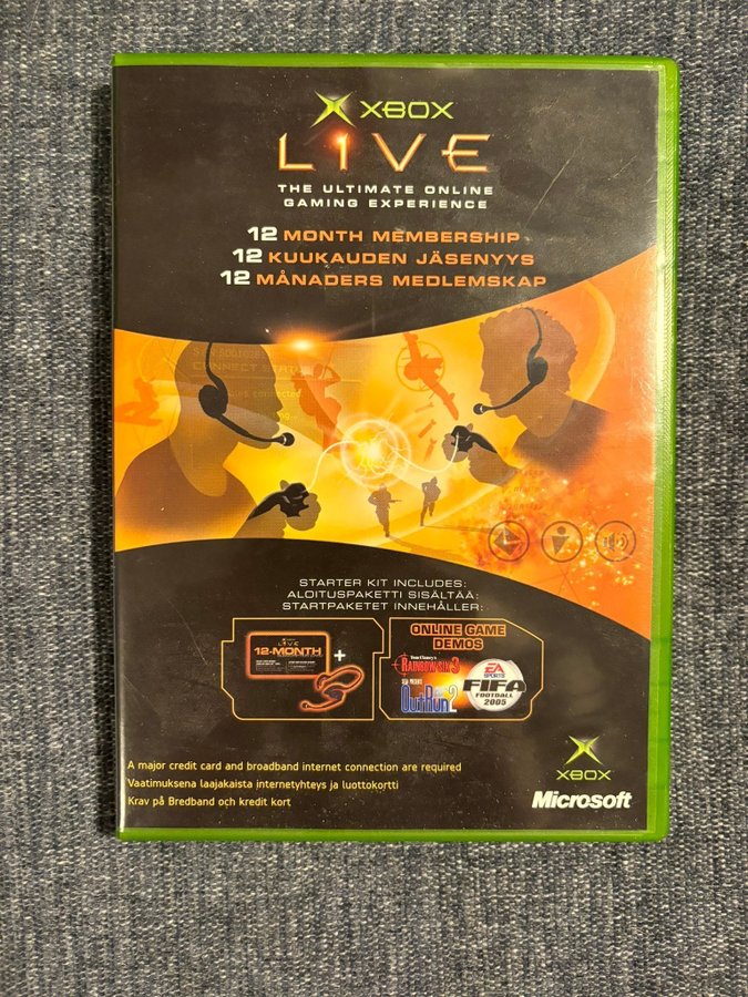 Xbox Live Starter Kit Xbox K b p Tradera 620453727