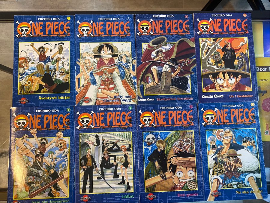 Se Produkter Som Liknar One Piece Volym 1 8 Eiichir Pa Tradera