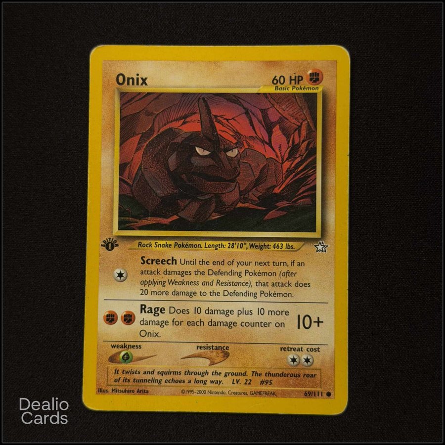 Onix 69/111 Pokemon Neo Genesi.. | Kp frn DealioCards p Tradera  (724185618)