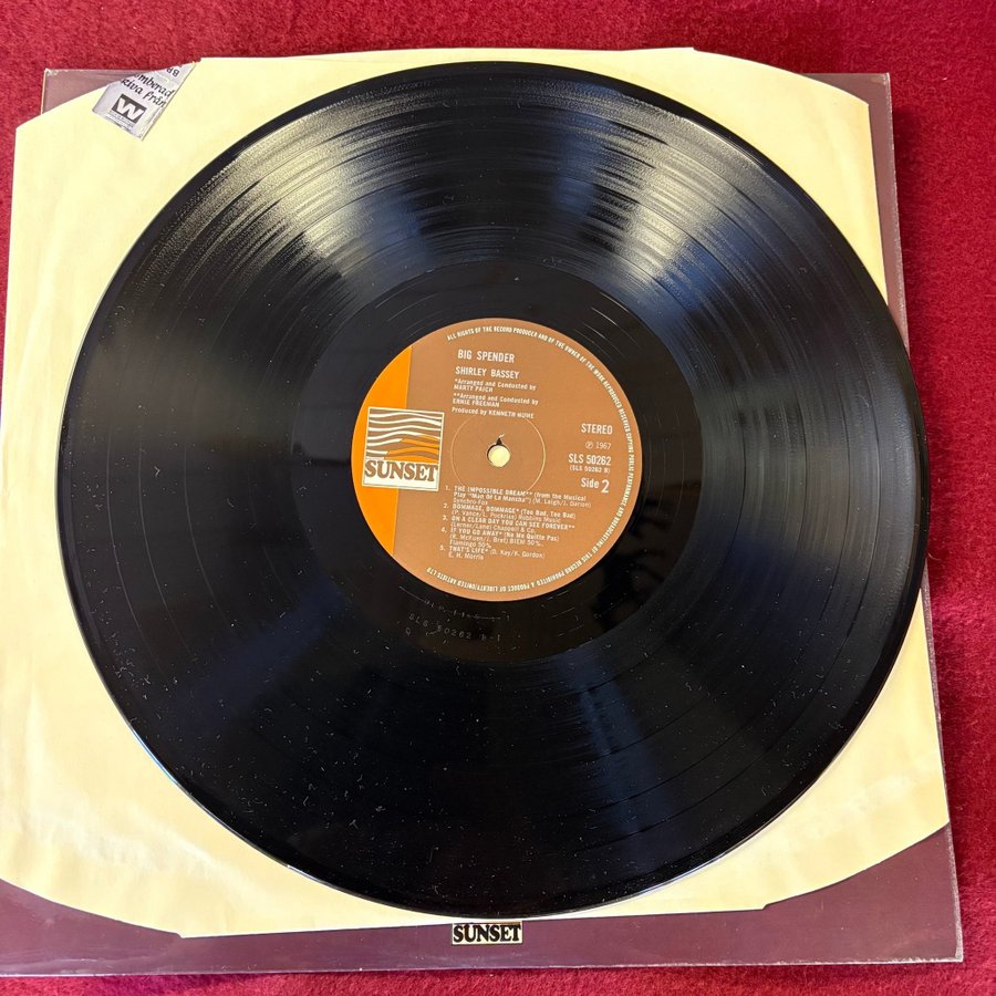 Shirley Bassey - Big Spender - LP | Köp på Tradera (712460956)