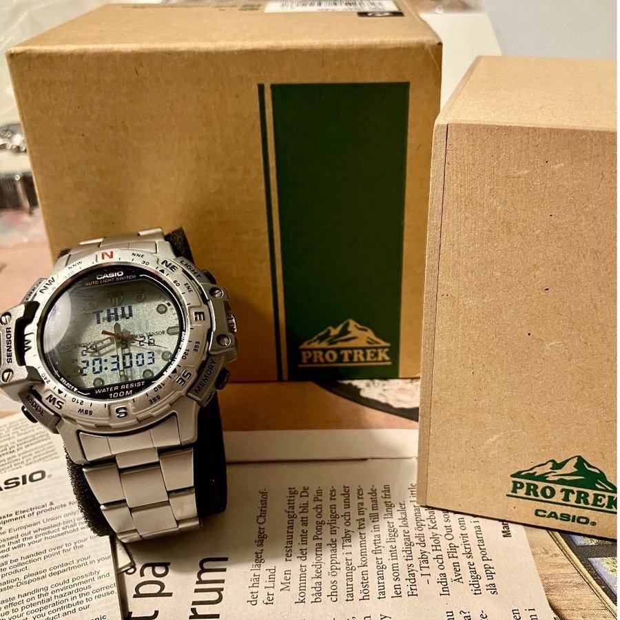 Casio Pro Trek PRT 500 Twincept Twin Sensor Kop pa Tradera 646383964