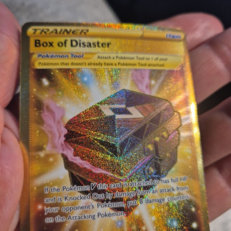 box of disaster pokemon gold card Amazon.com: Pokemon - Box of Disaster 214/196 Lost Origin main image 1
