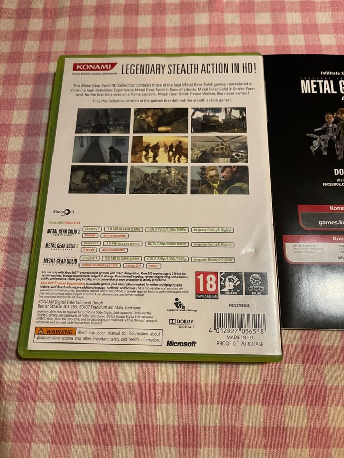 Metal Gear Solid HD Collection Xbox 360 Køb på Tradera