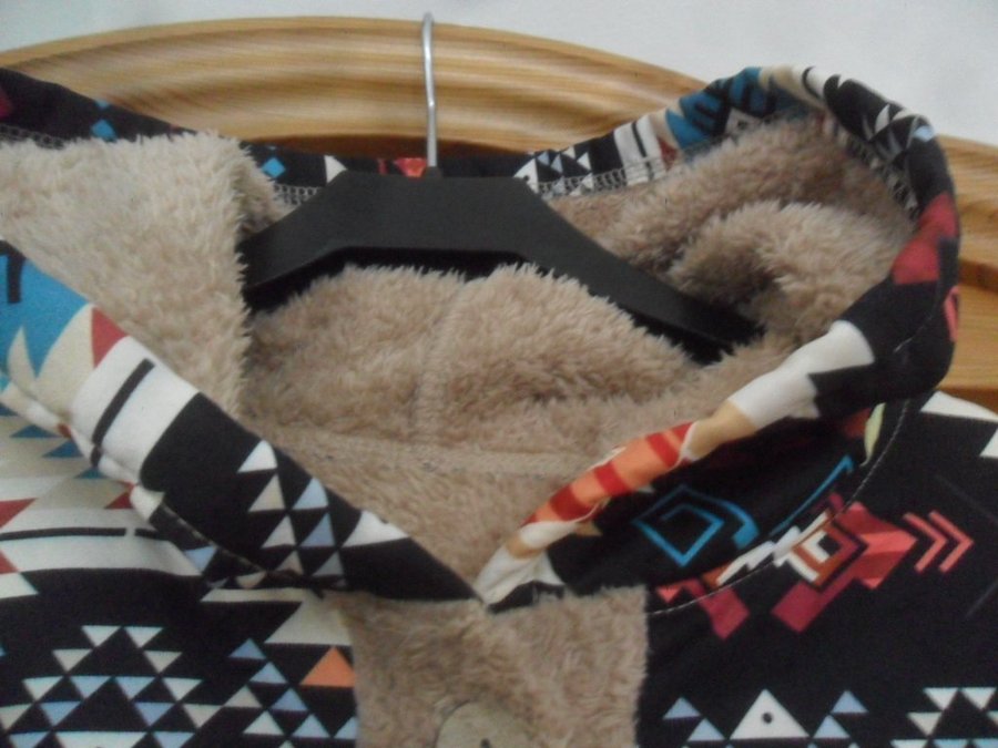 Fluffy kaffe lang fuskepelsfrakk med lommer main image 0