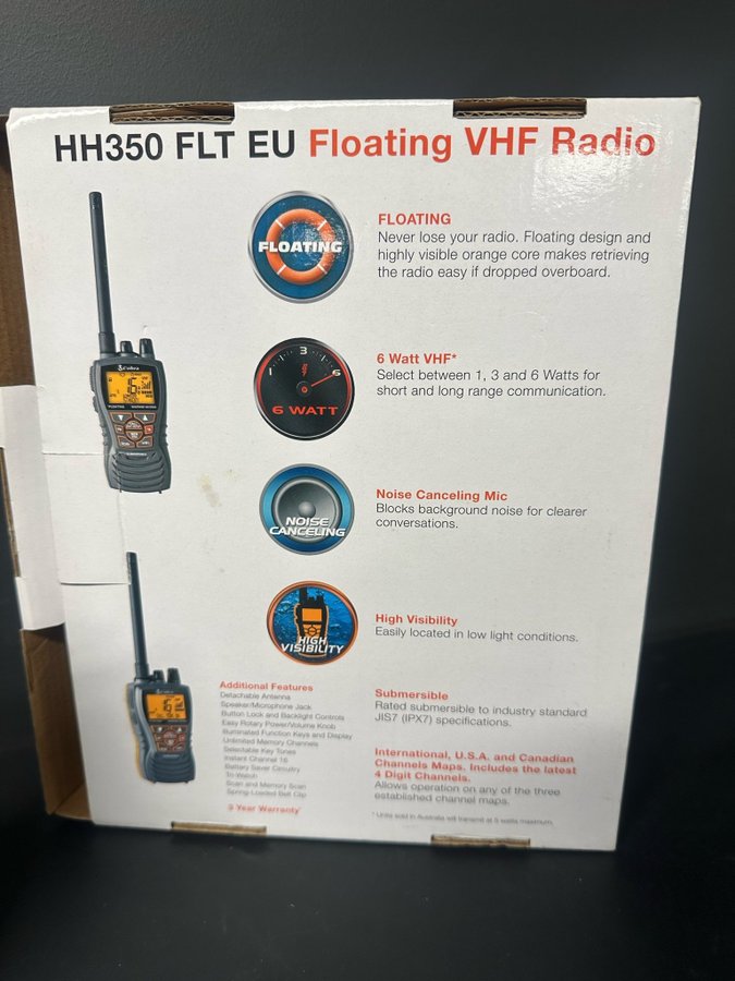 Cobra HH350 Marine VHF radio | Köp på Tradera (626247090)